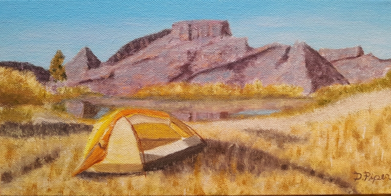 Yellow Tent by artist David Piper